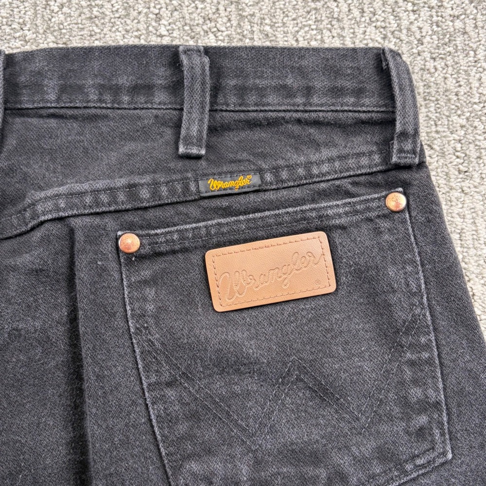 Wrangler Cowboy Cut Jeans Mens 36*x30 Black 13MWZWK Original Fit Straight Denim - Picture 4 of 7